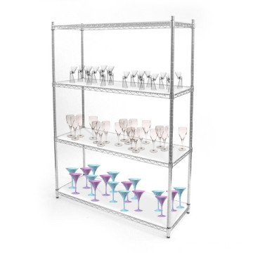 Multi Tiers Almacenamiento decorativo Wire Shelving, estantes de alambre, estante de almacenamiento (HD186086A4C)